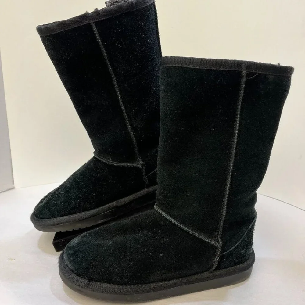 Koolaburra by UGG Suede Mid-Calf Boots Black Size 2